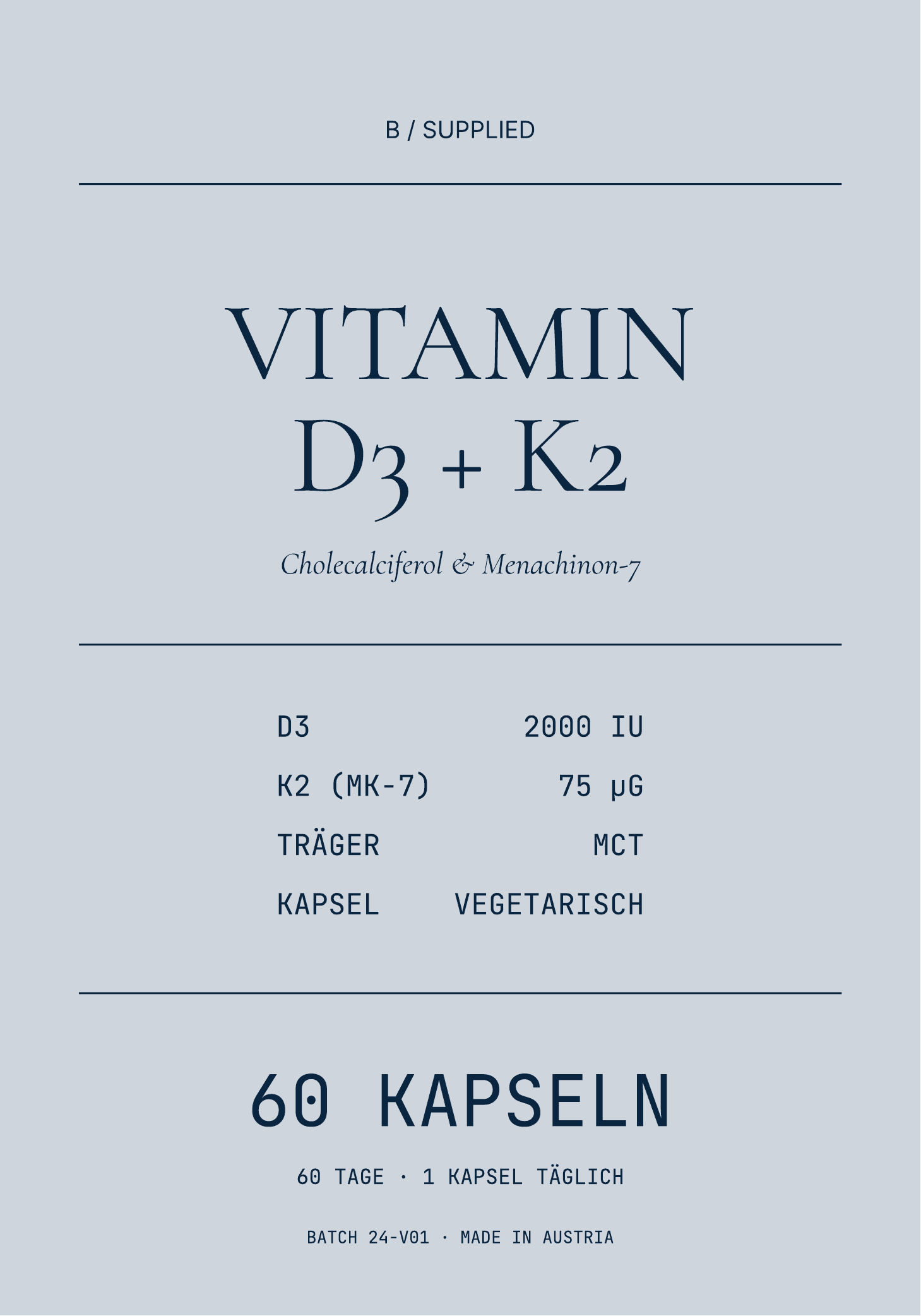Vitamin D3 + K2 — Cholecalciferol & Menachinon-7